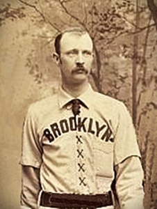  Doc Bushong's photo taken from the 1889 Brooklyn Bridegrooms team photo.